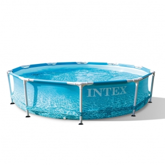 Intex Beachside Metal Frame Pool 305 x 76 cm Inkl. Filterpumpe Neuheit 2021