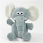 Preview: Laber-Elefant "Lisa", mit langem Rüssel, Batterien inkl., 18x13x20,5cm