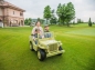 Mobile Preview: Kinderfahrzeug - Elektro Auto Offroad 3 Sitzer Mit 12V14A Akku Und 4 Motoren Camouflage Grün 2,4Ghz+Ledersitz+EVA