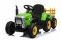 Preview: Kinderfahrzeug - Elektro Auto Traktor mit Anhänger - 12V Akku, 2 Motoren