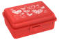 Preview: Fizzii Lunchbox mit Trennfach rot, Herzen