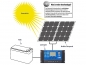 Mobile Preview: Solar-Laderegler für 12/24-V-Akkus, PWM-Lademodus, 2 USB-Ports, 10 A