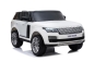 Preview: Kinderfahrzeug weiss - Elektro Auto Land Rover Range Rover - Lizenziert - 2x 12V7AH, 4 Motoren- 2,4Ghz Fernsteuerung, MP3, Ledersitz+EVA