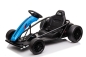 Preview: Kinder Elektroauto "E-Gokart" Mit 24V Und Driftfunktion + 2x 12V9AH Akku Und 2 Motoren -Blau