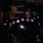 Preview: Reflektierende Stern lila Aufkleber / Sticker