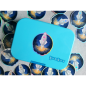 Preview: Jabalou wasserfester Hologramm Sticker, Rakete