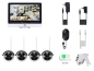 Mobile Preview: VisorTech Funk-Überwachungssystem mit Display-HDD-Rekorder (1 TB), 4 IP-Kameras