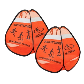 Hudora Safety Pop Up Set (orange, 50cm × 40cm × 52cm)