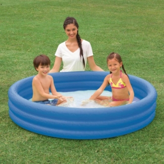 Bestway Pool Baby Pool 122 cm Durchmesser und 30 cm Höhe (blau/rot/grün)