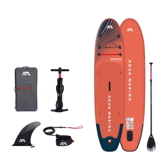 Stand Up Paddle SUP Aqua Marina Monster (Sky Glider) - All-around iSUP (orange, 366cm × 84cm × 15cm)