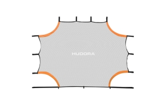 Hudora Torwand Small (schwarz/orange, 213cm × 152cm × 2.5cm, 220g)