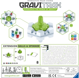 GraviTrax Balls & Spinner, Erweiterung zu Kugelbahn Bausystem, ab 8 Jahren
