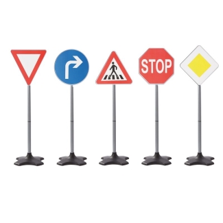 Traffic Sign 5 verschiedene Verkehrszeichen