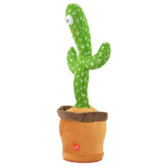 Tanzender Kaktus mit Licht, Sound und Laberfunktion, 32cm