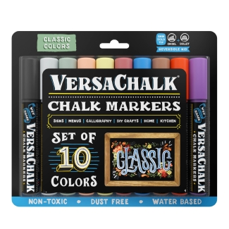 VersaChalk- Classic Flüssigkreide Marker 10er Set mit 5mm