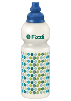 Fizzii Trinkflasche 600ml perlweiss by Graziela Kleeblätter
