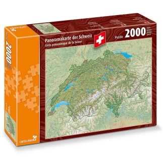 Panoramakarte der Schweiz 2'000 Teile Puzzle