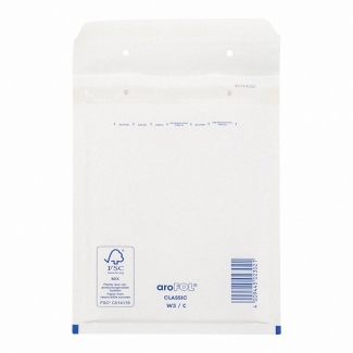 AROFOL CLASSIC Luftpolstertasche Nr. 3 , 150 x 215mm, weiß
