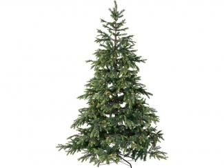 Künstlicher Weihnachtsbaum mit 500 LEDs und 70 Ästen, 225 cm, grün