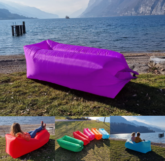 Aufblasbarer Sitz - Liegesack Luftsofa Air Lounge in violette