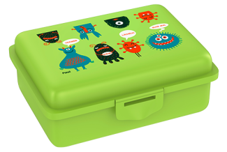 Fizzii Lunchbox mit Trennfach kiwi, Monster