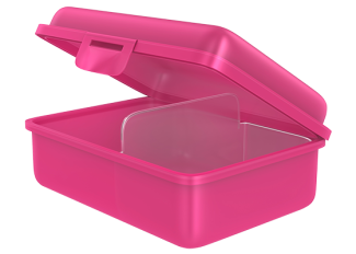 Fizzii Lunchbox mit Trennfach pink, Sterne