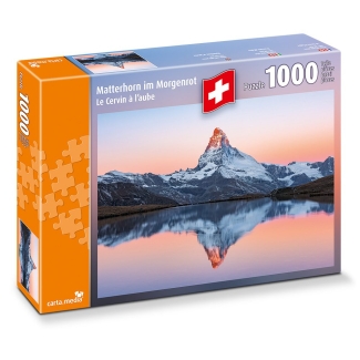 Matterhorn im Morgenrot 1'000 Teile Puzzle