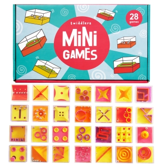 28 Stück Mini-Puzzlespiele, Würfel-Denksportaufgaben