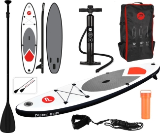 Pure2improve Stand up Paddle Board 4Fun Basic 305 (weiss/grau/rot)