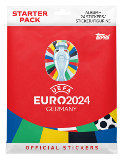 Topps Euro 2024 Sticker Starterpack mit Sammelalbum