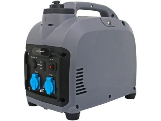 Tragbarer Benzin-Inverter-Generator, 2.000 Watt, 2x 230 V, 2x USB, 4 l