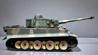 RC Panzer German Tiger I S33 Heng Long - 1:16, Rauch & Sound + Stahlgetriebe Und 2,4Ghz -V 7.0