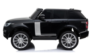 Kinderfahrzeug schwarz - Elektro Auto Land Rover Range Rover - Lizenziert - 2x 12V7AH, 4 Motoren- 2,4Ghz Fernsteuerung usw.