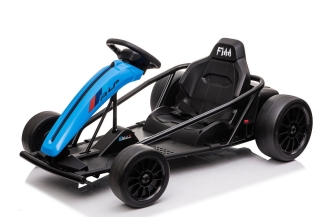 Kinder Elektroauto "E-Gokart" Mit 24V Und Driftfunktion + 2x 12V9AH Akku Und 2 Motoren -Blau