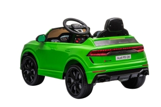 Kinderfahrzeug grün - Elektro Auto "Audi RS Q8" - Lizenziert - 12V7A Akku Und 2 Motoren- 2,4Ghz