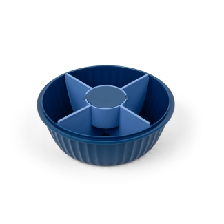 Yumbox Poke Bowl Schüssel Schale mit 4-teiligem Teiler, Hawaii blue