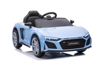 Kinderfahrzeug blau - Elektro Auto "Audi R8 Spyder" - Lizenziert - 12V7AH Akku Und 2 Motoren