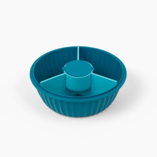 Yumbox Poke Bowl Schüssel Schale mit 3-teiligem Teiler, Lagoon blue