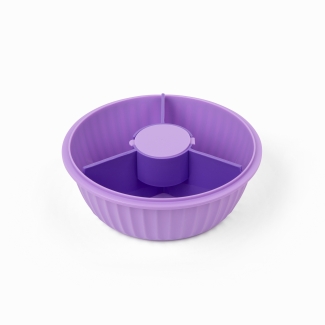 Yumbox Poke Bowl Schüssel Schale mit 3-teiligem Teiler, Maui Purple
