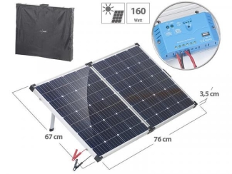 Faltbares mobiles Solar-Panel mit monokristallinen Zellen, 160 Watt