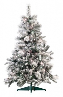Künstlicher Weihnachtsbaum im Schneedesign, 180 cm, mit 300 LEDs