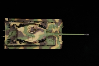 RC Panzer "Deutscher Königstiger - Henschelturm" 1:16 Heng Long Mit Rauch Und Sound , Stahlgetriebe + 2,4Ghz -V7.0 - Upg