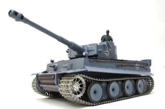 RC Panzer "German Tiger I" Heng Long 1:16 Mit Stahlgetriebe Und Metallketten -2,4Ghz Fernsteuerung- UPG-A V7.0