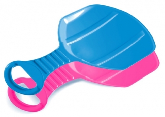Mini Tellerschlitten Schlitten - Poporutscher pink oder blau