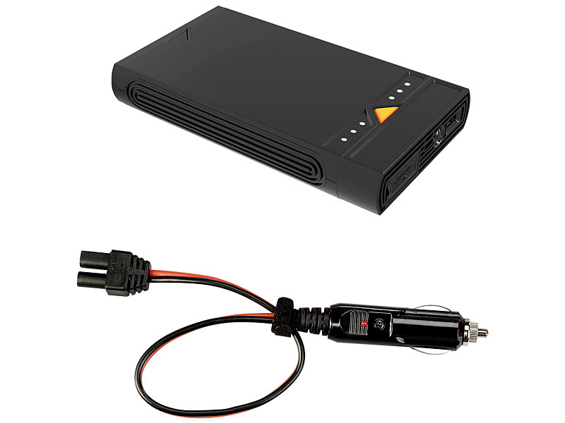  3in1-Kfz-Starthilfe und USB-Powerbank mit LED-Leuchte, 15.300  mAh