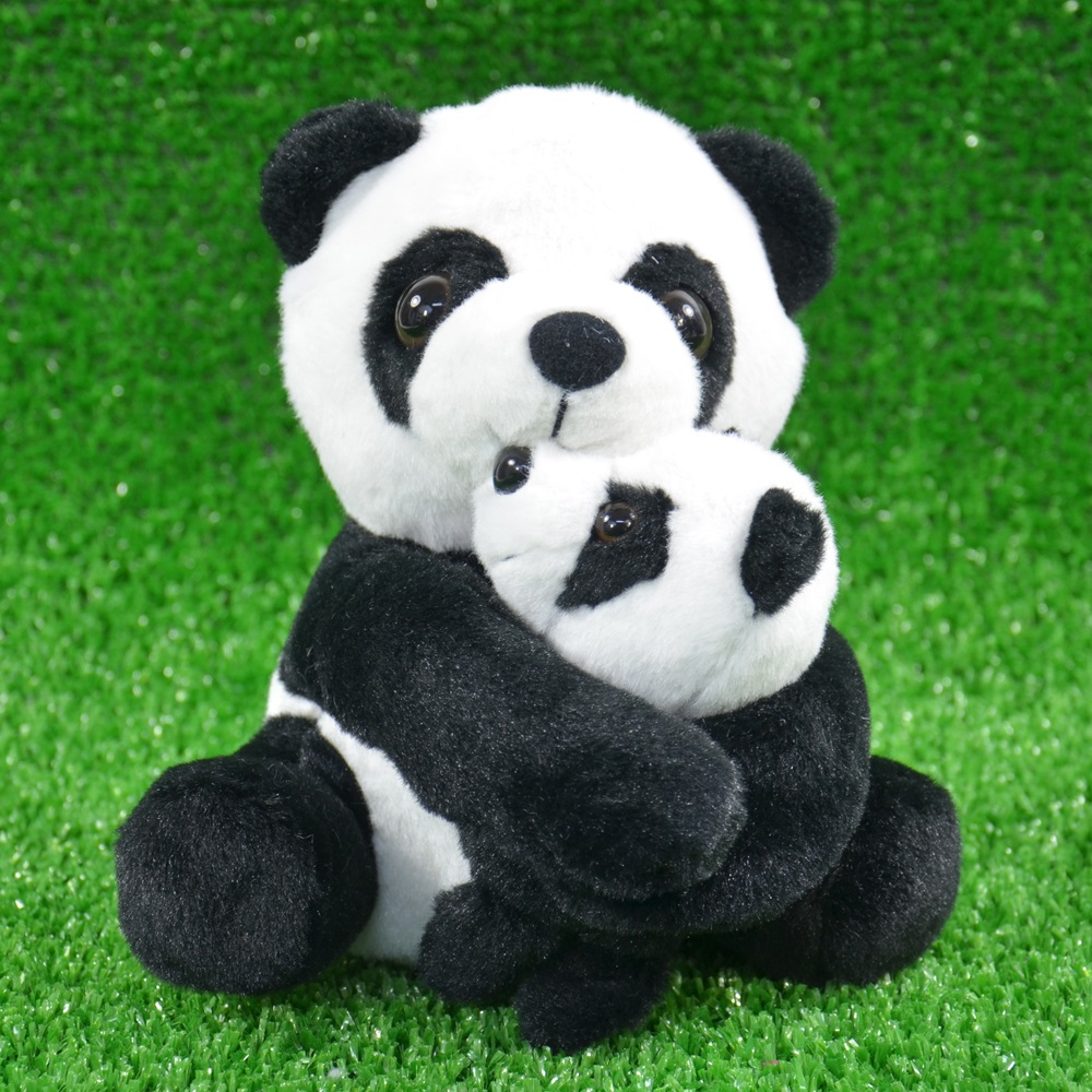 Labertier Panda Bär mit Baby Yuna und Bo Laber Tier plappert Sprechender Neu OVP 