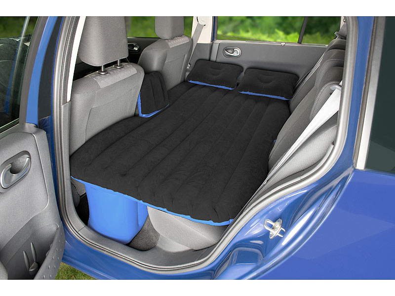 DE Aufblasbare Luftbett Matratze Bett Luftmatratze für Auto Rücksitz mit Pumpe 