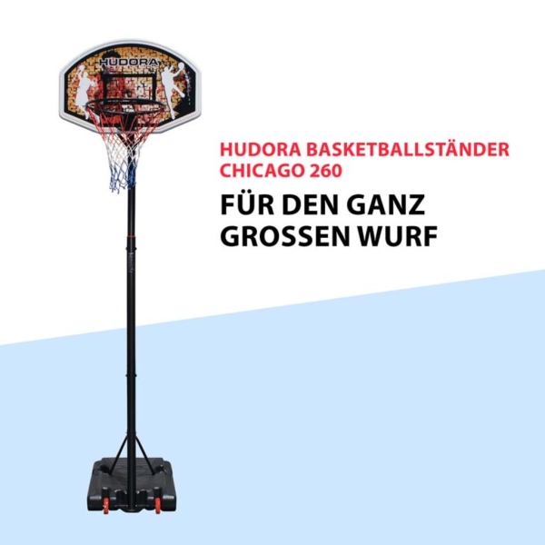 Hudora Basketballständer Chicago (61cm × 93cm × 313cm)