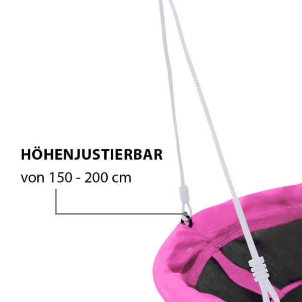 Hudora Nestschaukel 90 (pink, ⌀90cm × 90cm × 90cm × 5cm, 3.4kg)