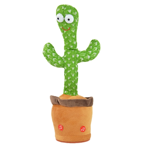 Tanzender Kaktus mit Licht, Sound und Laberfunktion, 32cm